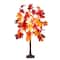 4ft. Pre-Lit Autumn Weeping Maple Artificial Fall Tree with 180 Warm White LED Lights